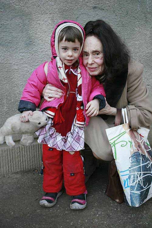 Photo d’Adriana Iliescu et sa fille Eliza