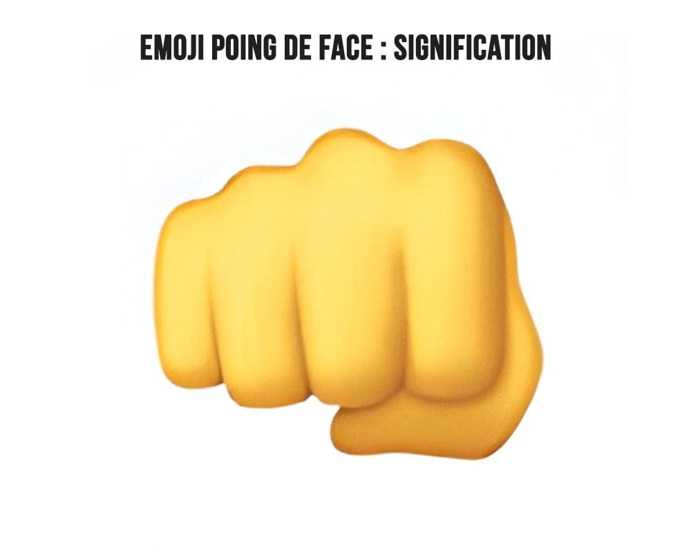 Emoji poing de face