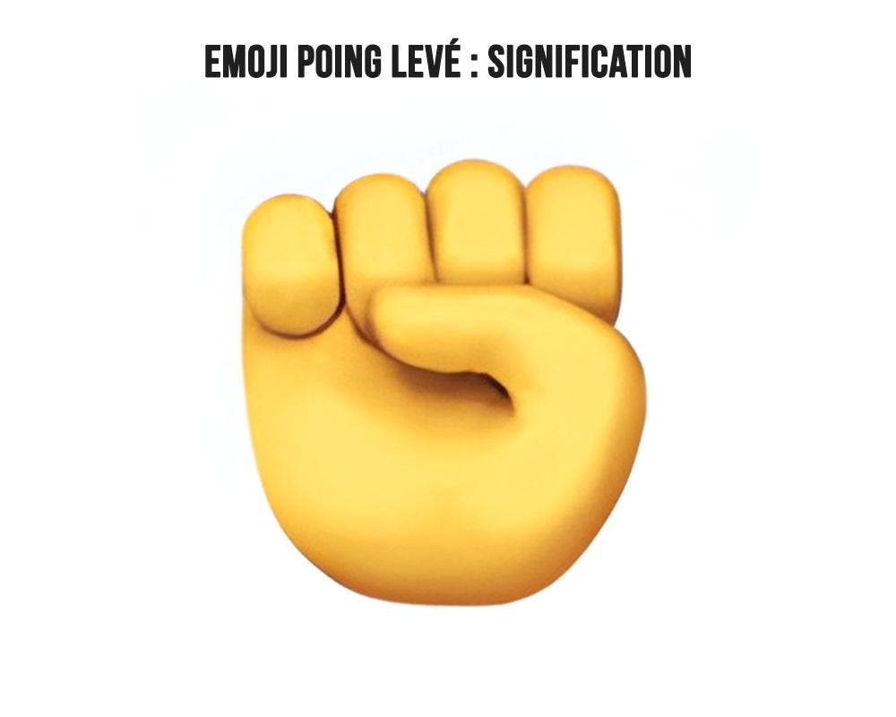Emoji poing levé
