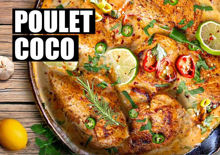 Poulet à la noix de coco