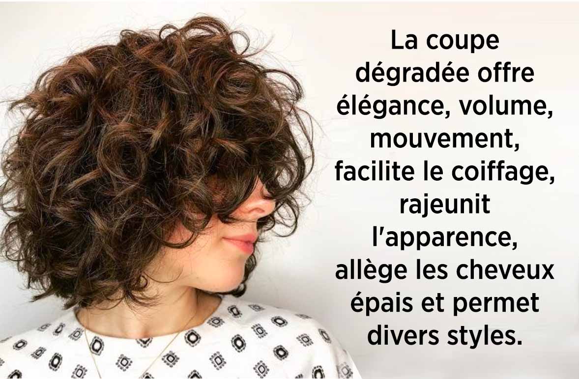 Quels sont les avantages d'une coupe dégradée pour femme aux cheveux ondulés __