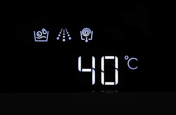 Réglage de la température à 40°C