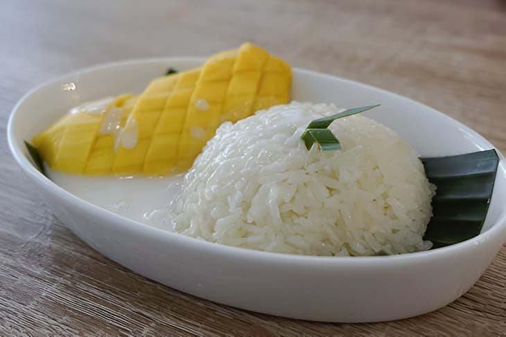 Riz gluant coco mangue