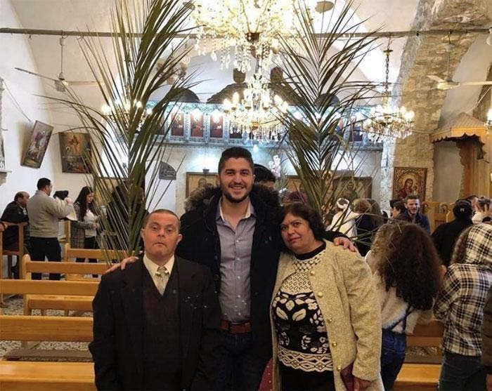 Sader Issa avec sa famille