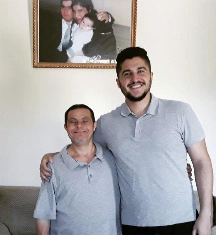 Sader Issa avec son père