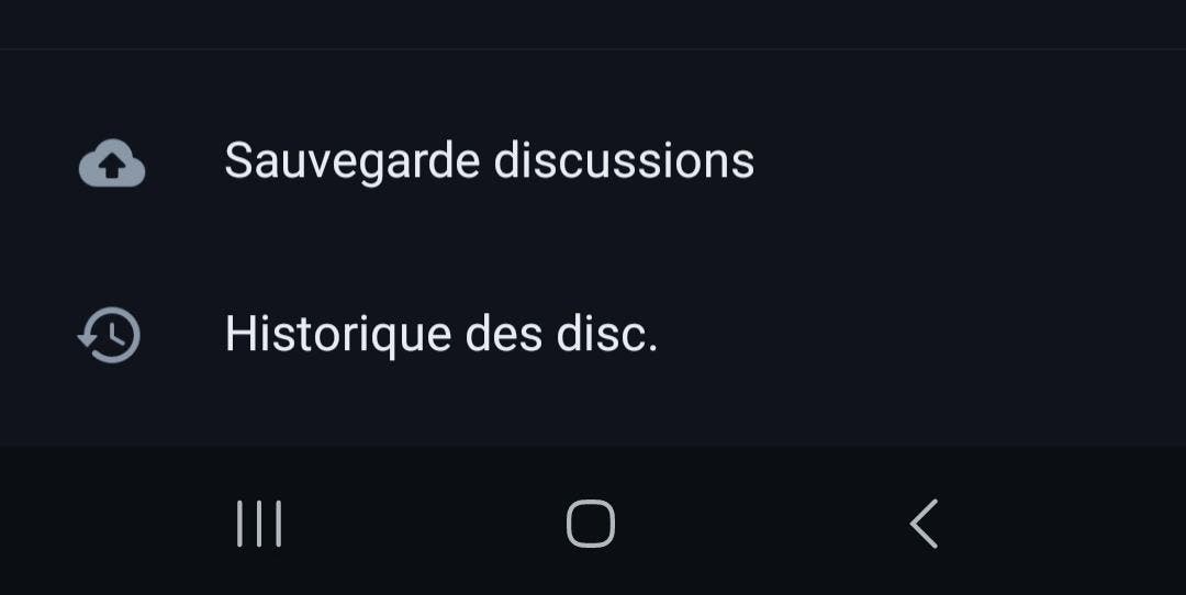 Sauvegarde des données de l’application whatsapp