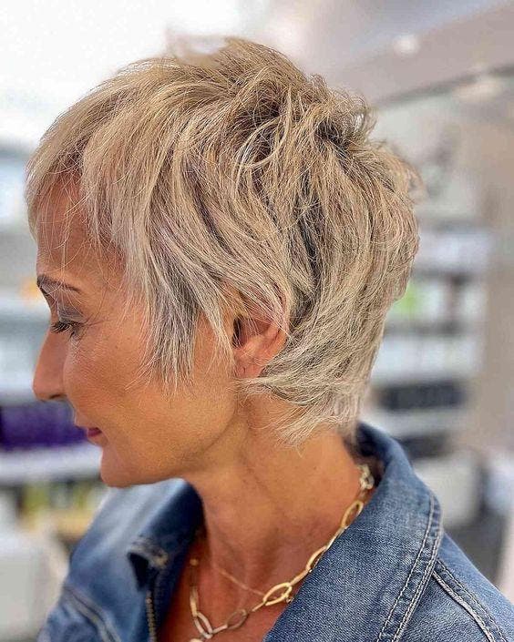 Shaggy Pixie - Coupes de cheveux, femmes de plus de 50 ans