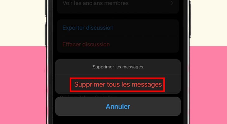 Supprimer tous les messages