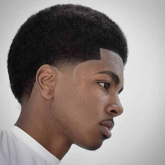 Taper bas et coupe afro