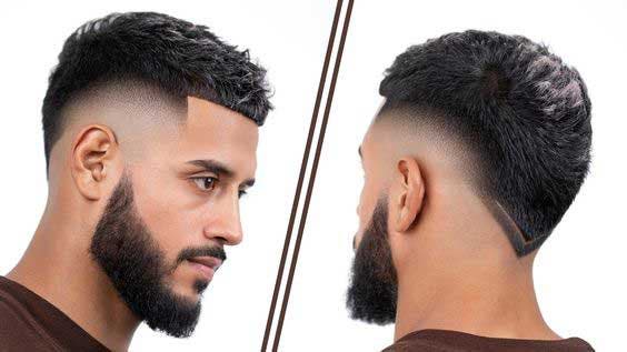 Taper coiffure sur cheveux noirs