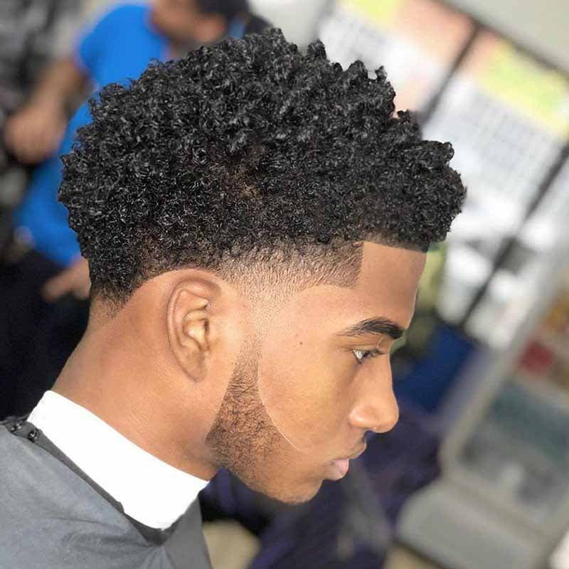 Taper fade au niveau des tempes