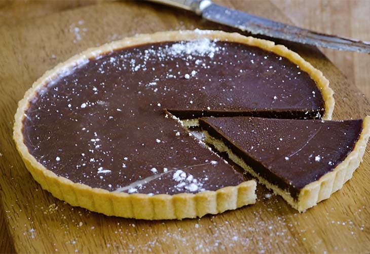 Tarte au chocolat et moka