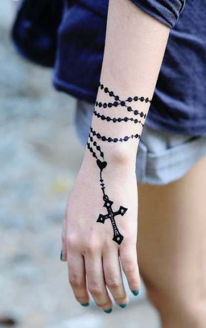 Tatouage Chapelet