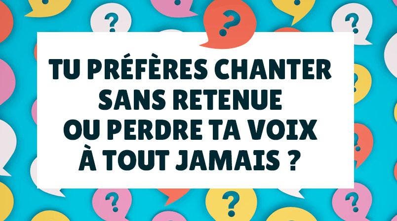 Tu préfères - questions TRASH et bizarres