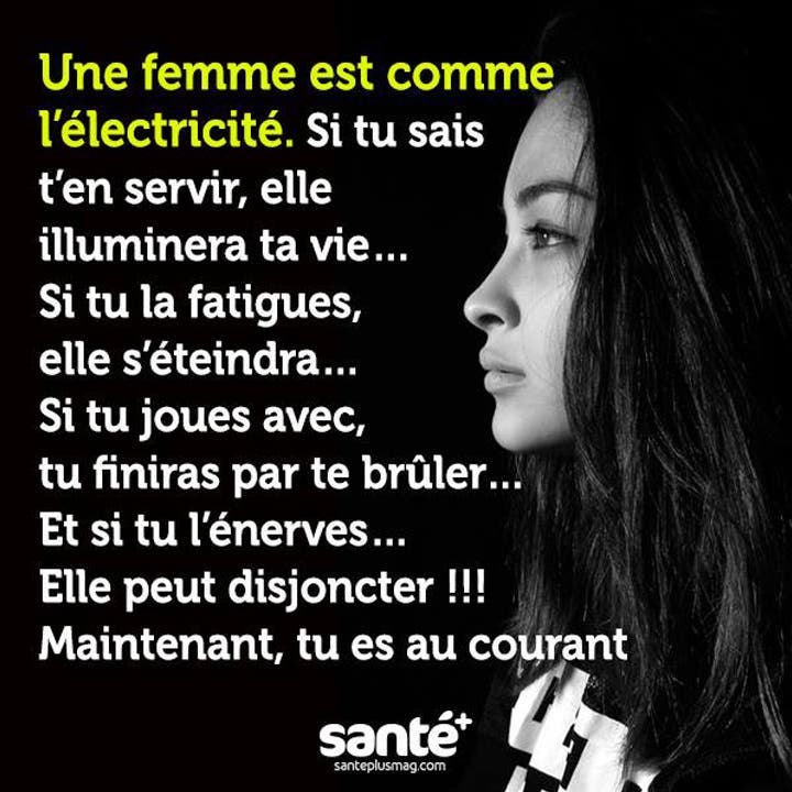 Une Femme C Est Comme L Electricite