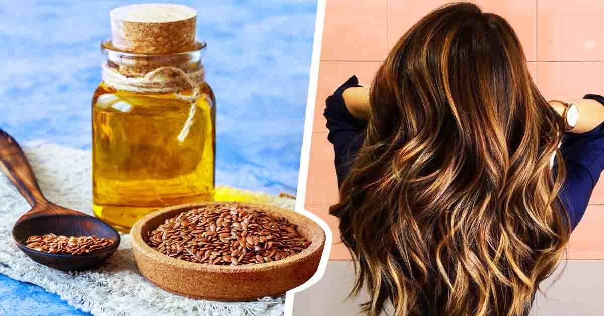 Voici comment préparer l'huile de lin pour fortifier ses cheveux