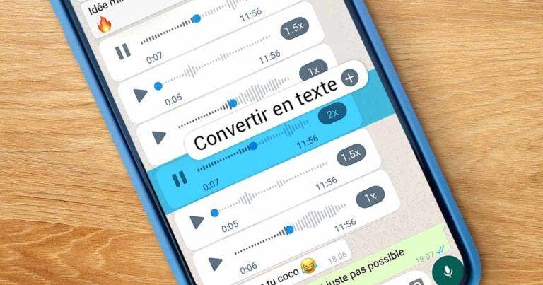 comment convertir un message vocal en texte