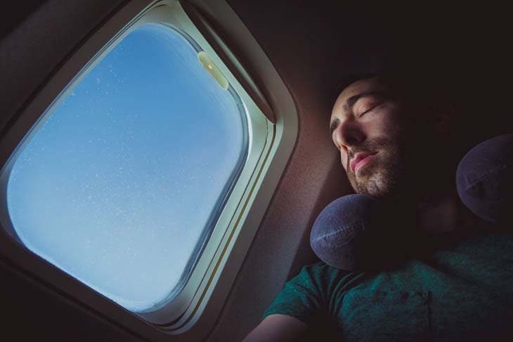 Dormir en avion 
