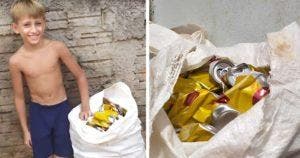 Bryan Henrique : Un jeune de 10 ans aide sa famille à Londrina en collectant des canettes