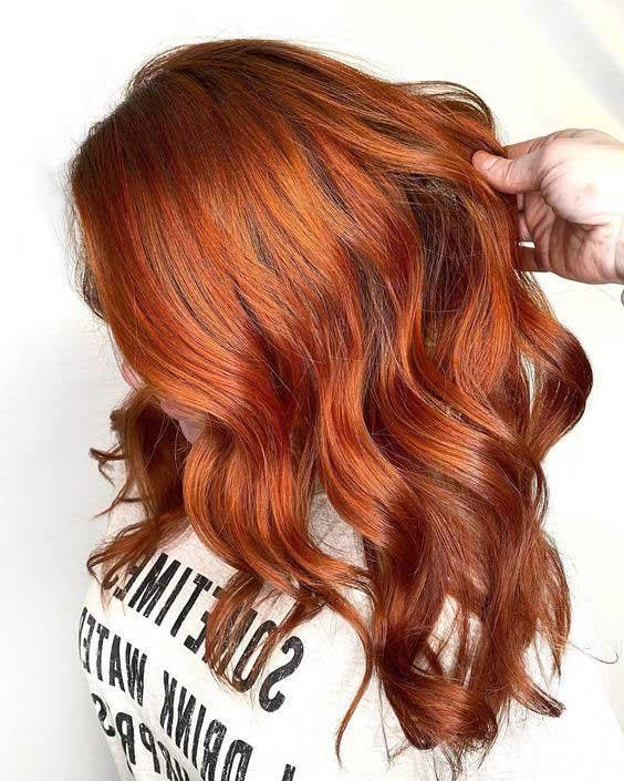 cheveux roux flamboyant