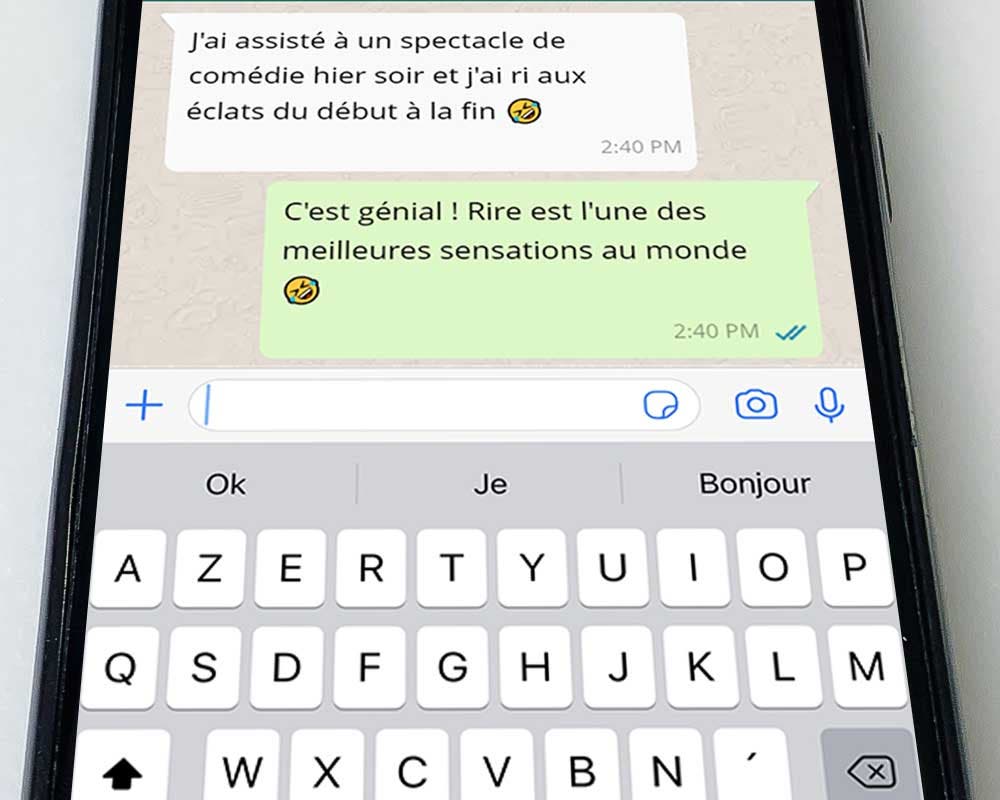 Répondre à l’émoji mdr