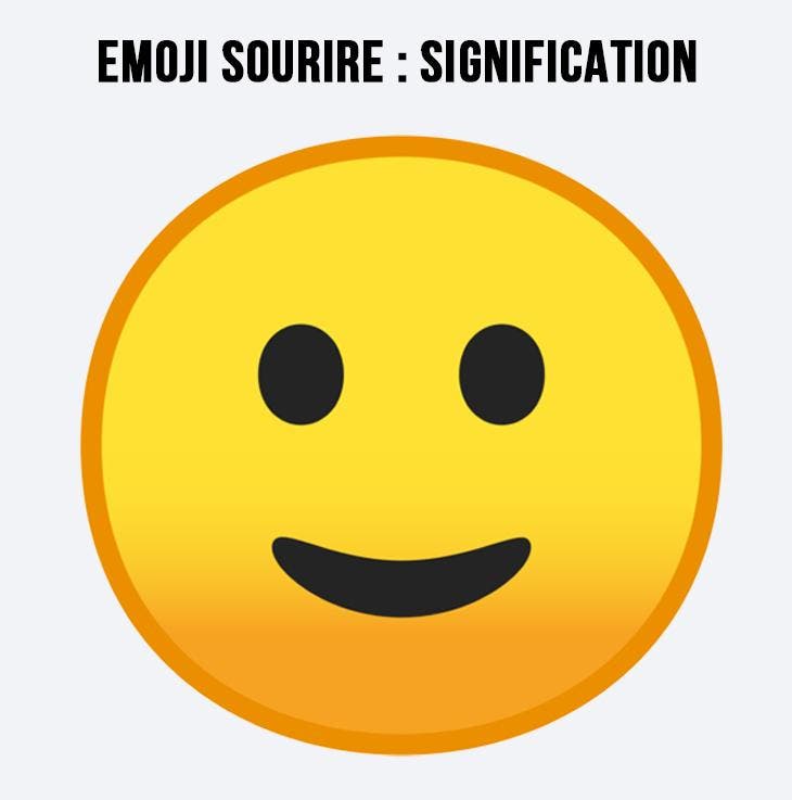 Signification de l’émoji sourire