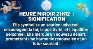 L'heure miroir inversée 21h12 : significations, interprétations et influences sur votre vie