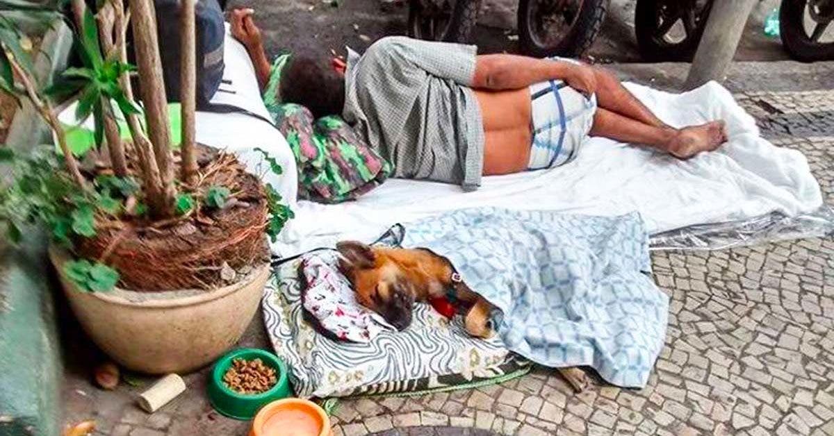 L’histoire touchante d’un sans-abri et son chien à Copacabana