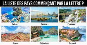 Pays en P : la liste des pays commençant par la lettre P