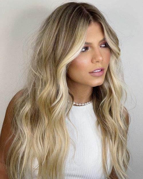 Cheveux blonds dorés