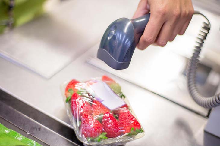 Scanner le prix des fraises 