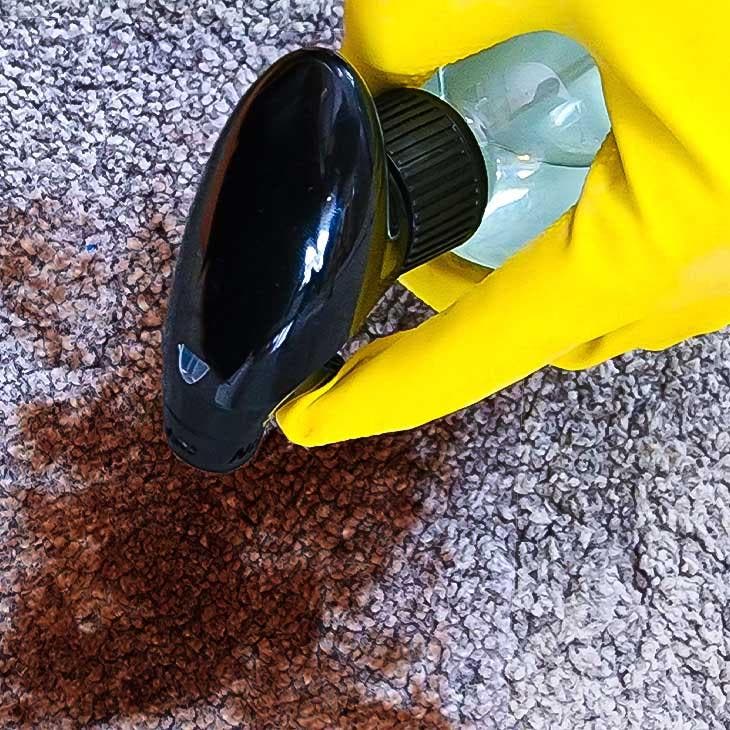Nettoyer une tache de chocolat sur un tapis