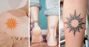 Tatouage soleil : 50 idées pour homme et femme les plus tendance en 2024