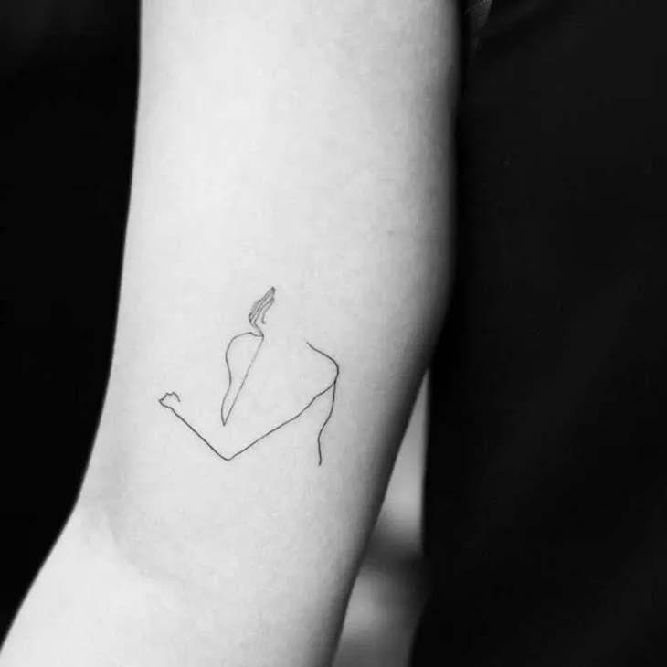 Tatouage d’un dessin de bras