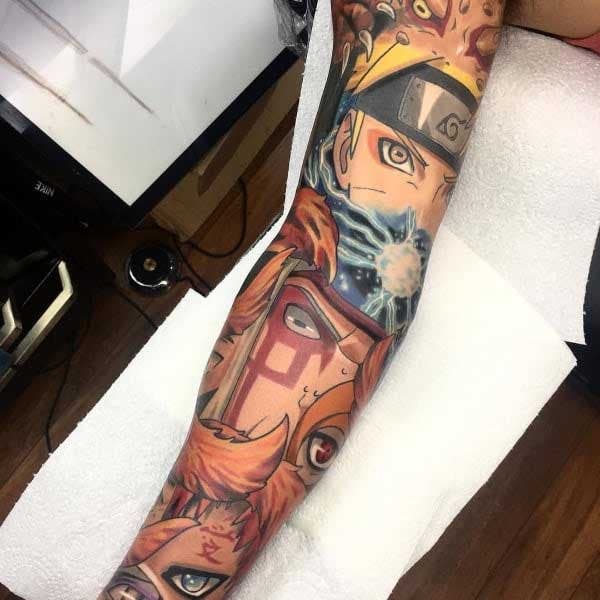 Tatouage de bras Naruto 