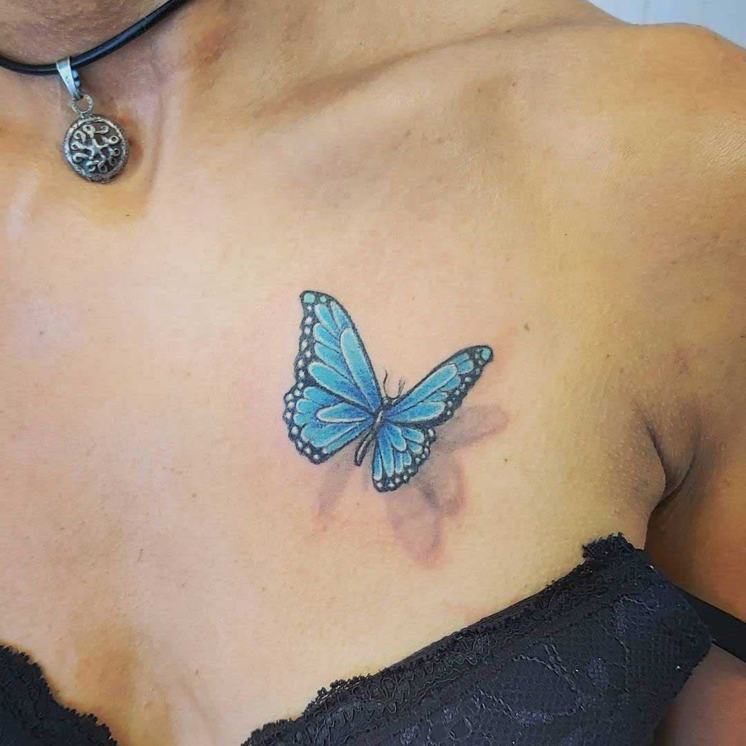 Tatouage papillon simple 