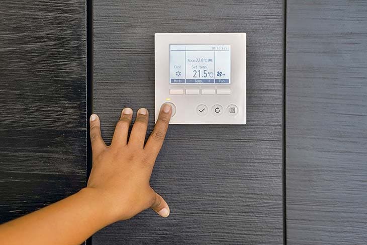 Le thermostat du climatiseur - source : spm