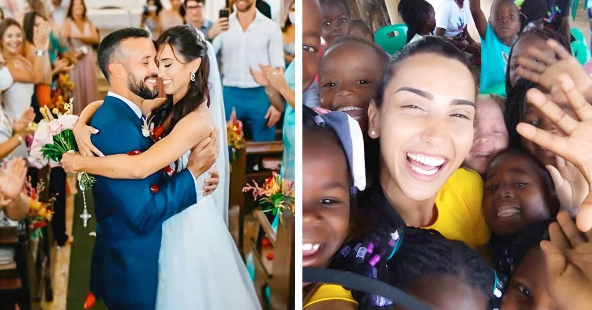 Un couple brésilien transforme leur mariage en mission humanitaire