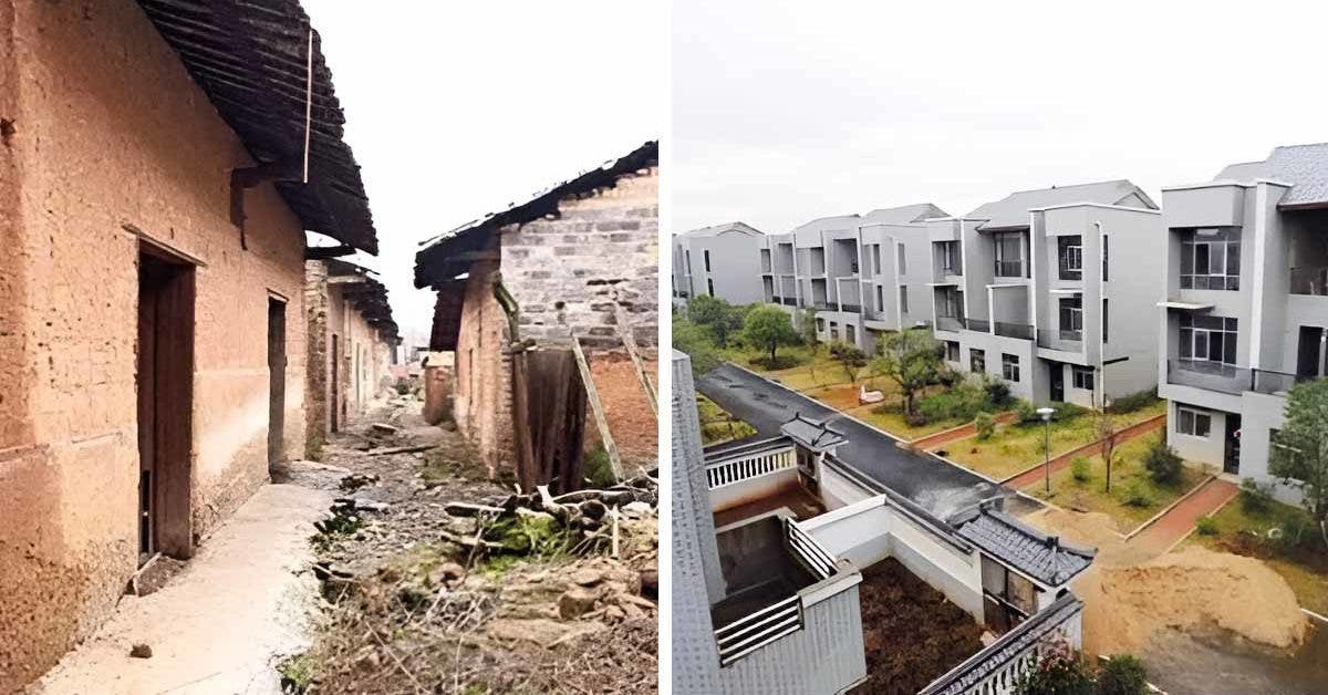 Un millionnaire retourne dans son village et remplace les maisons délabrés par des immeubles, le tout gratuitement